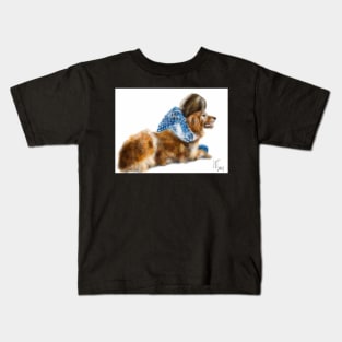 I Love My Golden Retriever Kids T-Shirt